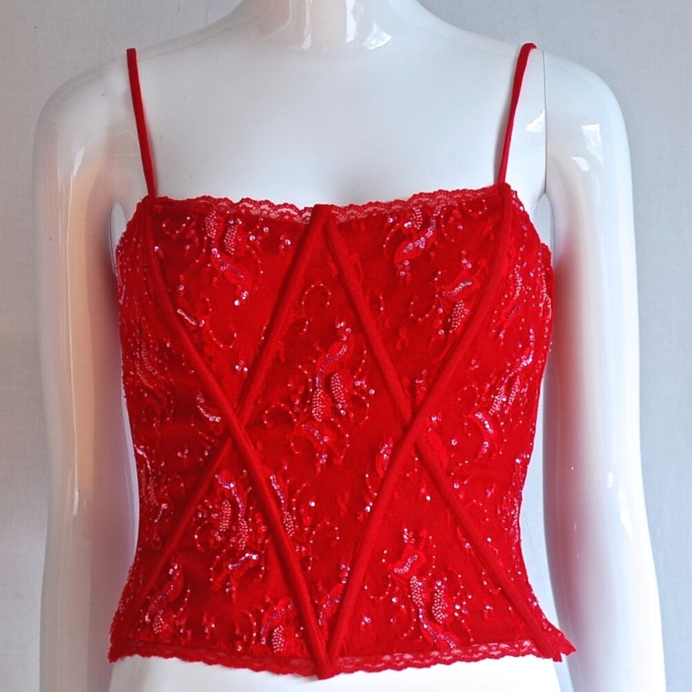 Jovani New York 100% Silk Embellished Corset With Boning - USA